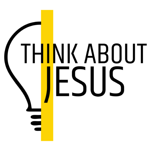 Think About Jesus International Namibia logo featuring a stylized black 'J' on a vibrant yellow vertical bar.
